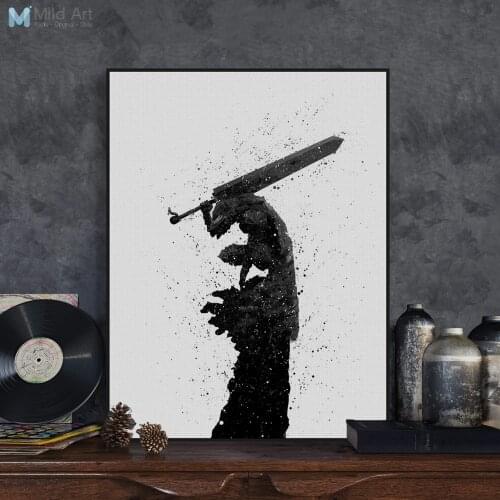 Japanese Pop Animation Berserk Canvas Big Art Poster Print Wall Picture Paintings Modern Vintage Living Room Home Decor Custom