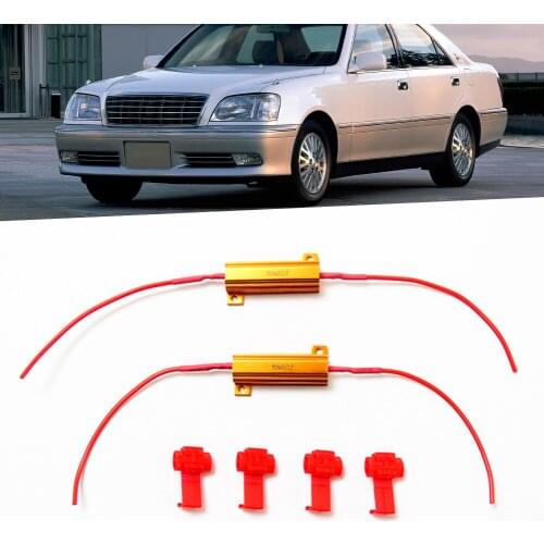 1 Pair Signal Fog Lamp Reverse Light Daytime Running 8ohm 50W Waterproof Anti-Flicker Load Decoder for Reverse Light