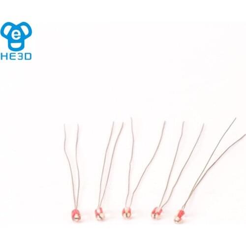 10Pcs HE3D 3d printer dedicated thermistor 100k single-ended,temperature sensor