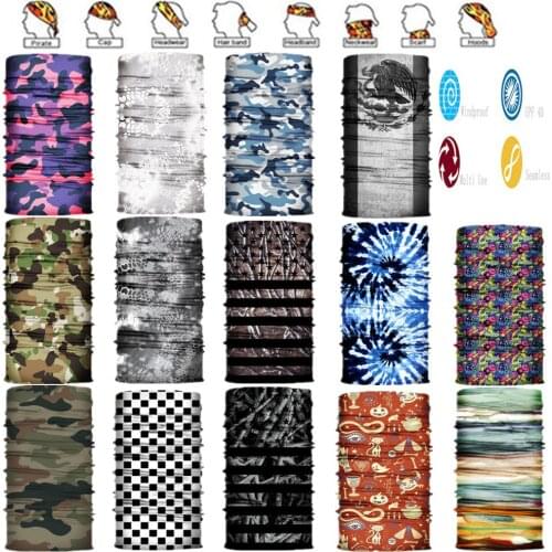 1101-50 Hijab Novelty Bicycle Bandanas Seamless Bandanas headwear Ride Mask Bicycle Magic brand Scarf Headband Neck Tube
