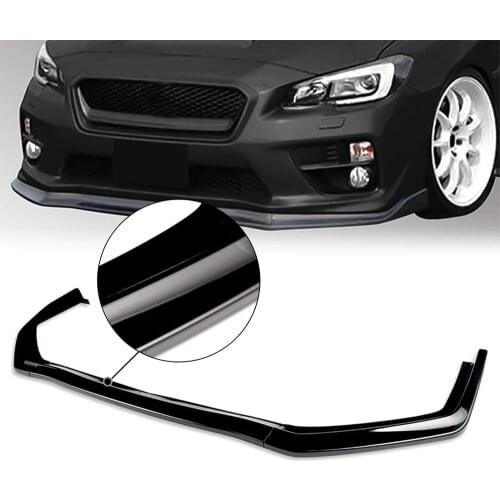 3PCS Front Bumper Splitter Lip Spoiler Diffuser Bumper Body Kits For Subaru WRX STI 2015-2019 2016 2017 Black / Carbon Fiber