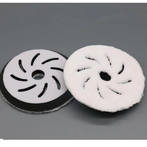 5 Inch Wheels Waxing Coating Plated Crystal Polishing Disc Polishing Pad Wax Fast Pneumatic Waxing Tray Car Wash Maintenance