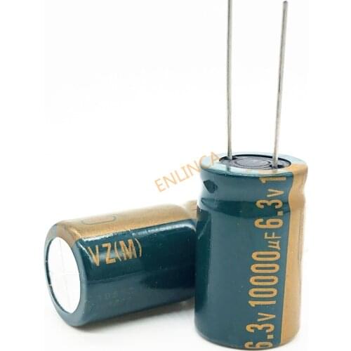 20pcs/lot 6.3V 10000UF 16*25 high frequency low impedance aluminum electrolytic capacitor 10000uf 6.3v 20