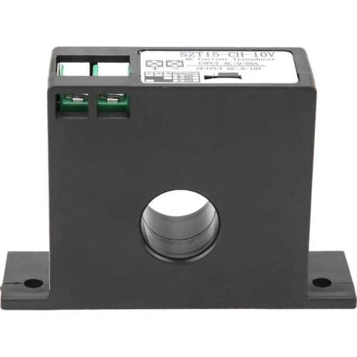 Ammeter AC Current Transducer Transmitter Current Mutual Inductor AC 0 TO 50A to DC 0 TO 10V SZT15 CH 10V Ampermeter
