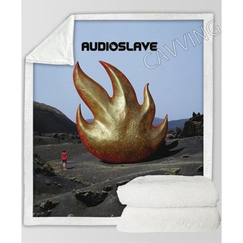 Audioslave Band 3D Printed Sherpa Blanket Rectangle Blanket Home Textiles Fleece Wearable Blanket Throw Blanket for Sofa