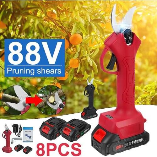 88V Cordless Pruner Electric Pruning Shear With 9000mAh Lithium-ion Battery Efficient Fruit Tree Bonsai Pruning Branches Cutter