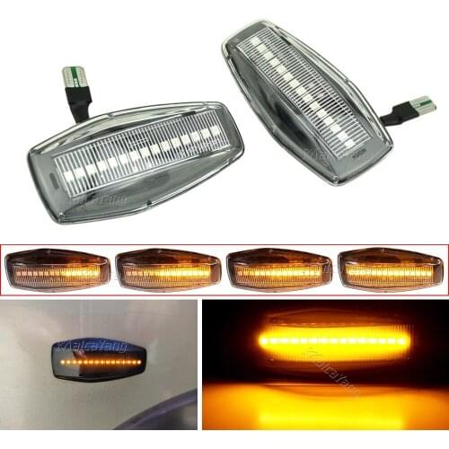 2PCS For Hyundai Elantra XD i10 Getz Sonata XG Tucson Terracan Coupe Dynamic BlinkerFendert Side Marker LED Light
