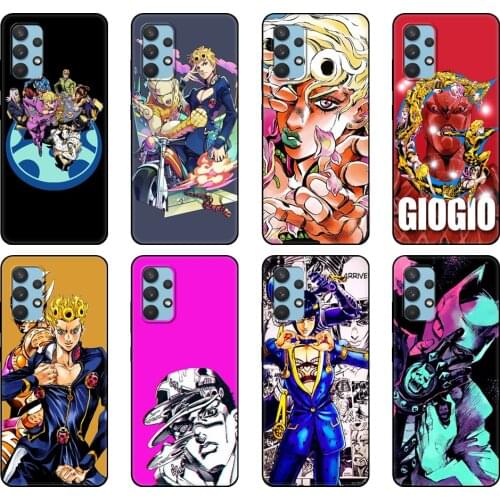 Black tpu Case For Samsung galaxy A12 A22 A32 A42 A52 A72 4g 5g S21 PLUS ultra back cover JOJO 39 s Bizarre Adventure Japanese