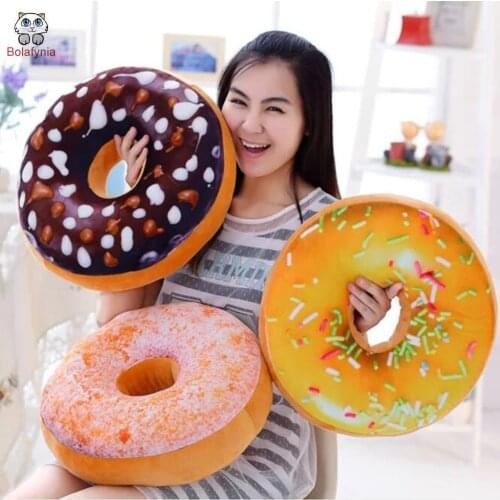 BOLAFYNIA Children Plush Toys for Christmas Birthday gift Macarons bagel chocolate donut pillow cushion Baby Kid Stuffed Toy