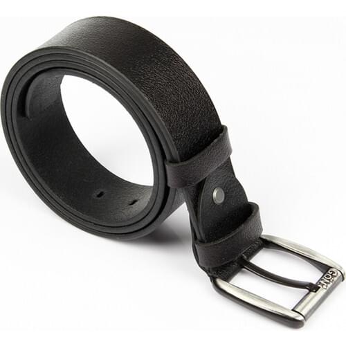 Shipment®Genuine Leather Black Men 'S Belt 13651