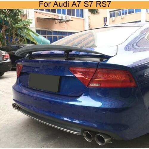 FRP Rear Spoiler Trunk Lip Spoiler rear trunk spoiler wing For audi A7 S7 RS7 2010-2014