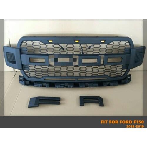 Good Quality ABS Front Middle Grill Racing Grills With LED Lights Fit For Ford F150 2018-2019