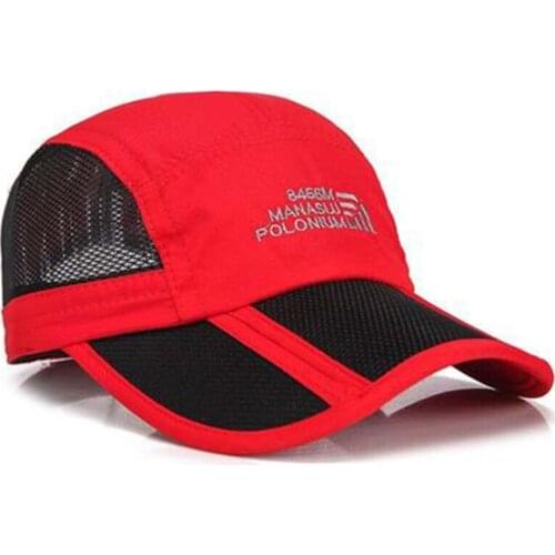 Summer Folding Mesh Cap Men Women Style Outdoor Fashion Outing Sports Tennis Baseball Golf Breathable Quick-Drying Hat sg6