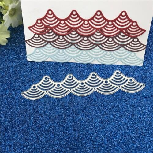 Metal Cutting Dies Wavy lace Stencils for DIY Scrapbooking/photo album Decorative Embossing DIY Paper Cards