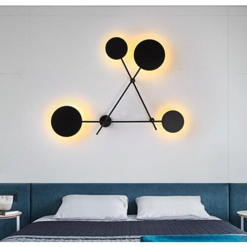Nordic Creative Designer Studio Wall Light Art Simply Glass Dining Room Hotel Bedroom Light Fixtures Free Shipping