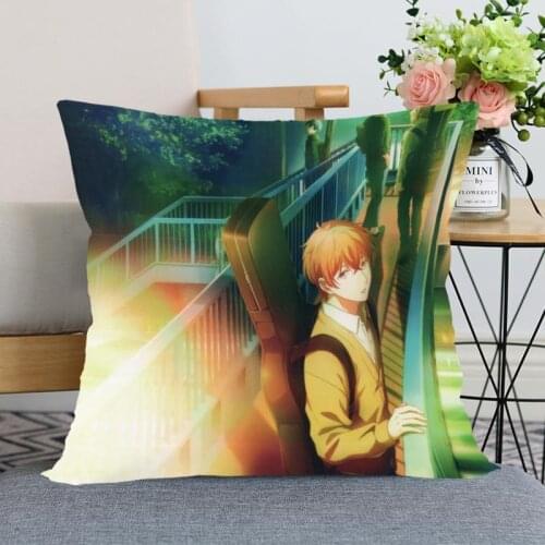 New Arrival Given Anime Pillow for Cover Bedroom Home Office Sofa Decorative 3D Pillow Case Invisible Zipper Pillow-case