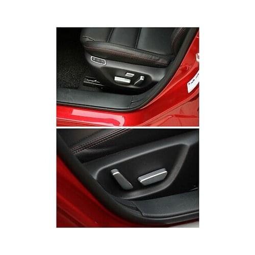 Inner Seat Button Adjust Switch Cover Trim 6pcs For Mazda 6 M6 Atenza 2013-2015