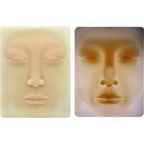 Permanent Makeup Eyebrows lips 1pc 3D Solid Skin Practice Blank Tattoo Practice Faces Training fake Skin tattoo practice skins