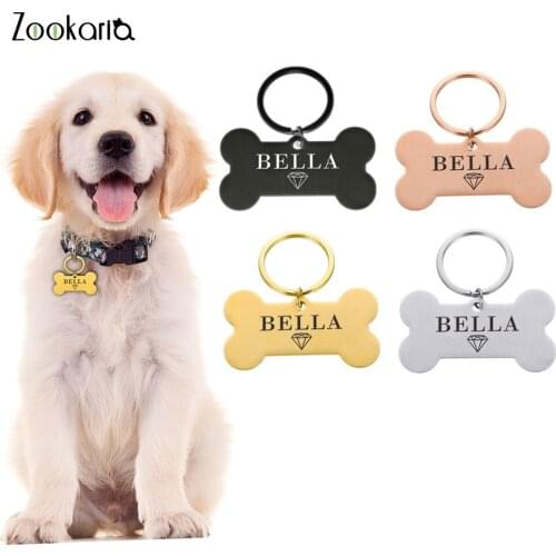 Personalized Dog Tag Address Tags for Dogs Id Tags Engraved Custom Dog Tag Dog Collar for Cats Dog Name Tag Pet Id Tag Collars