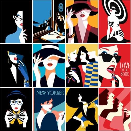 AZQSD Coloring Picture By Numbers Girl Unique Gift For Children Painting By Numbers Portrait Zero Foundation Home Decor