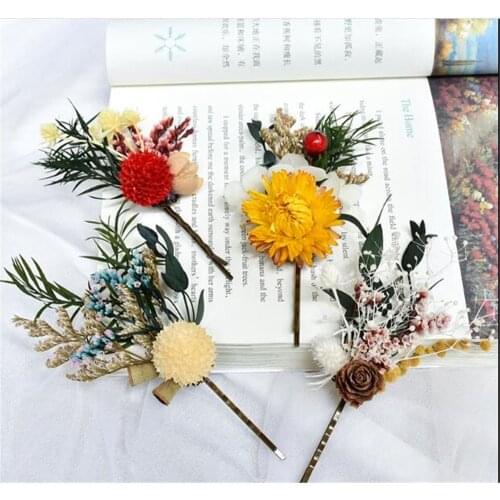 Christmas Hair Clips Berries flower Hairpin Cute lolita Girl wedding Photography Hair Accessories Hairpins B1024