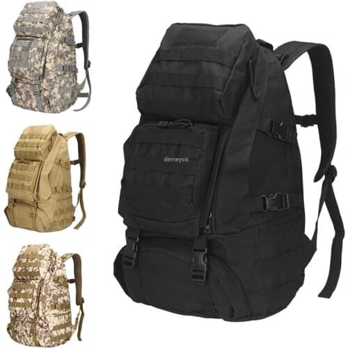 Outdoor Mountaineering Bags Backpack Molle Camouflage Military Shoulder Bag Army Tactical Training Hiking Climbing Backpacks