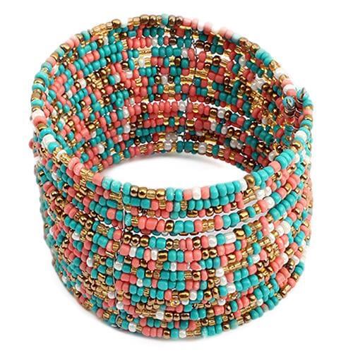 Bohemian Wide Rhinestones Leather Bracelets Bangles for Women Girls Wrap Chains Bracelet Fashion Party Cuff Wristband Jewelry