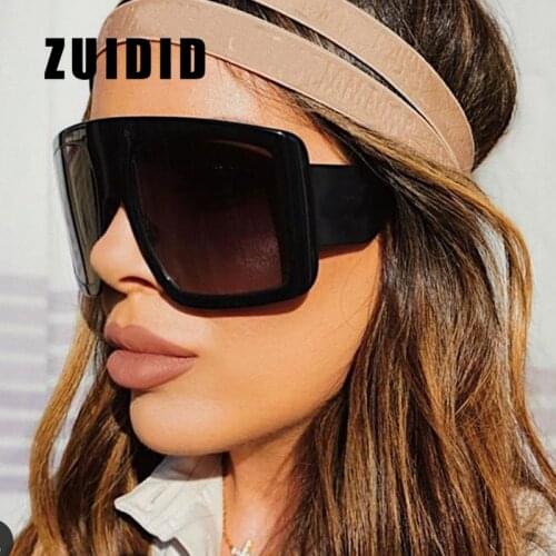 Oversized Square Sunglasses Women Black Pink Big Frame Sun Glasses Men 2020 New Luxury Brand Vintage Gradient Eyewear Oculos