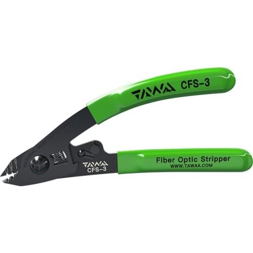 TAWAA High-end 3 Holes Fiber Optic Stripper CFS-3 Use For Striping 0.9mm~3mm Outer Jacket, 250um Bare Fiber (coated layer)