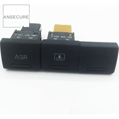 Rear Windshield Sun Shade Blind Control Switch ASR Button cover for AUDI A6 S6 C5 4B0959903C 4B0941518 4B0927133C