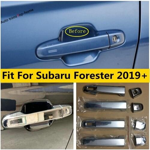 Yimaautotrims Auto Door Handle Catch Cap Auto Protection Kit Cover Trim ABS Fit For Subaru Forester 2019 2020 2021