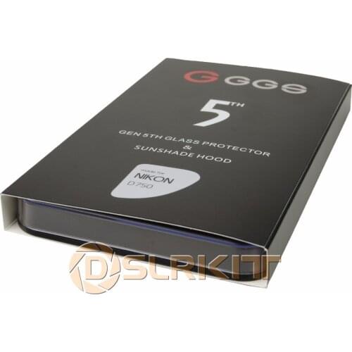 GGS 5th Glass LCD Screen Protector and Sunshade Hood for Nikon D750