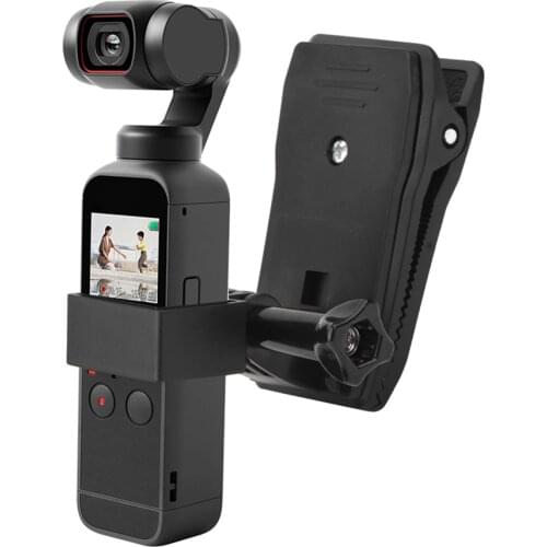 Backpack Strap Clip Mount Clamp Holder with Expansion Bracket Screw for DJI Pocket 2 Handheld Gimbal Camera Accessories