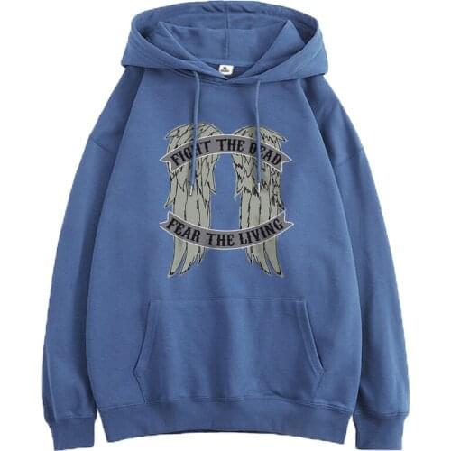 The Walk Dead Wings Woman Sweatshirts Fashion Autumn Clothing Long Sleeve Harajuku Tops Pullovers Sprint 2021 Leisure Hoodies