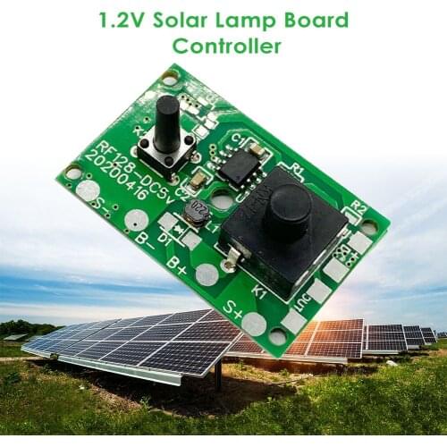 1.2V Automatic Solar Charging Circuit Board Night Light Control Sensor Module Glass Fiber Manufacturing Three Light-on Modes