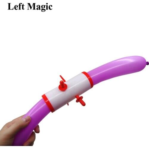 1set Sword Through Balloon close up magic tricks Balloon Recovery magician props Mentalism Illusions accessories E3087