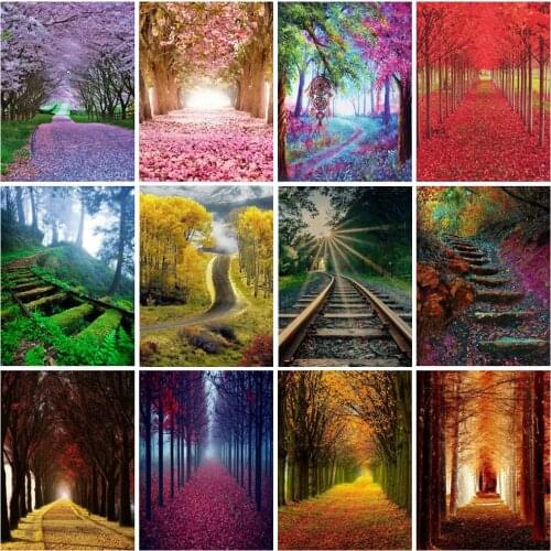 Diamond Painting Full Square/Round Forest Rhinestones Art Diamond Embroidery Mosaic Sale Landscape Cross Stitch Wall Decor