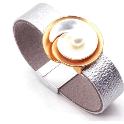 Fashion Multilayer Leather Bracelet Women Femme Cool Clasp Wristband Wrap Bracelets Metal Pulseira Jewelry Dropship New