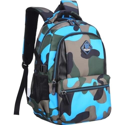 2021 Waterproof Children School Bags For Girls Boys Kids Orthopedic Camouflage School Backpack kids School bag Mochila Escolar