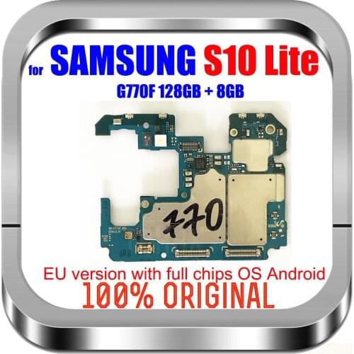 EU Version For Samsung Galaxy S10 LITE G770F Motherboard 128GB ROM 6GB RAM Original UNLOCKED Logic Main Board