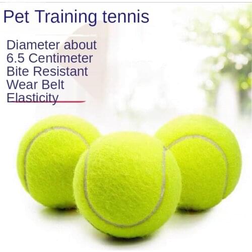 Dog Toy 6.5 Cm Diameter Practice Green Tennis Ball Beach Pet Toy Sports Outdoor Fun Tennis Dog Masticate Toy