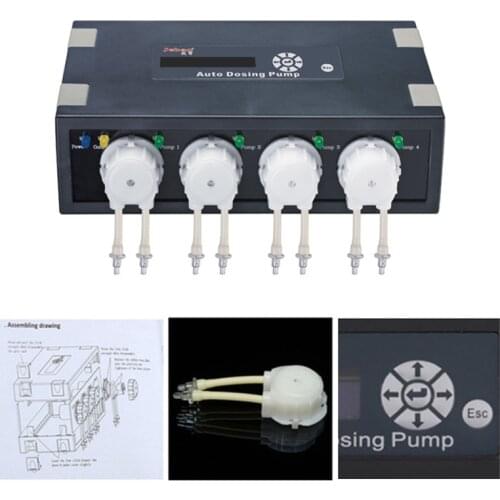 Jebao DP-2 DP-3 DP-4 Saltwater Fish Tank Automatic Dosing Pump Aqurium Doser Pump for Marine Seawater Reef Coral Fish Tank