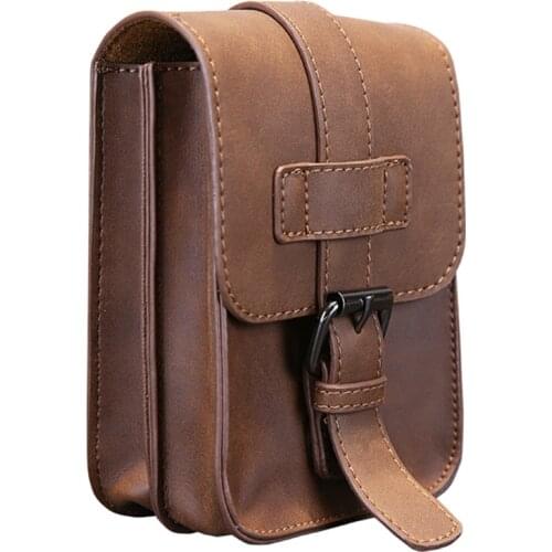 Brown Waiter PU Waist Bag Waitress Wallet Holster Barber Bartender Catering Staff Tool Pouch Cafe Bar Restaurant Accessory H22