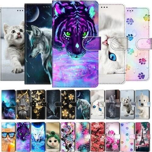 Cute Animals Leather Case on For Samsung Galaxy A02S A025 SM-A025F Coque For A02 A022 A022F Magnetic Stand Wallet Flip Cover