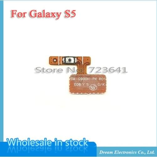 MXHOBIC 10pcs/lot Power Button Flex Cable ON/OFF Switch Flex Cable Ribbon Repair Parts For Samsung Galaxy S5 I9600 G900F