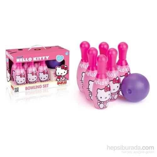 Hello Kitty Bowling Set, Toy Hello Kitty Patterned Pink Bowling Set, Kids Sport Sets, kids Outdoor Toy Set