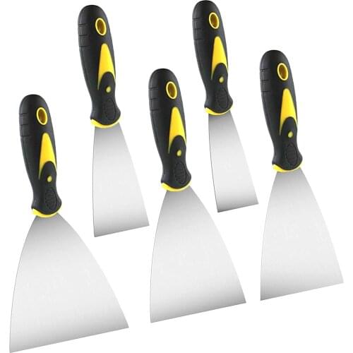 5Pcs Paint Knife Set, Putty Knife Scraper, Spatula, Metal Scraper, Used For Wallpapering And Dealing With Wall Cracks