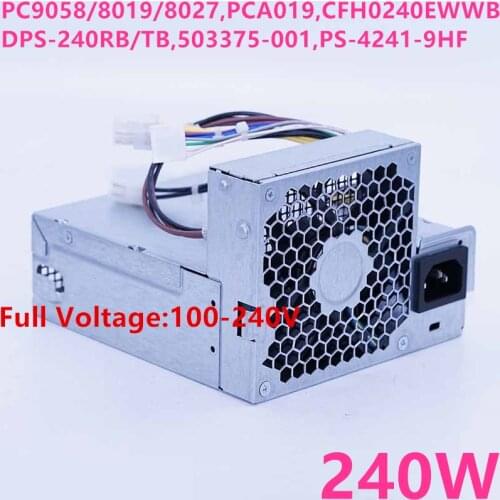 New PSU For HP Z200 4000 4300 240W Power Supply PC9058 PC8019 PC8027 PCA019 HP-D2402E0 CFH0240EWWB DPS-240RB/240TB A PS-4241-9HF