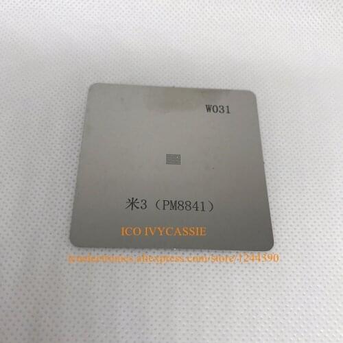PM8841 BGA Stencil For Xiaomi 3 Power Management IC PM Chip Reballing Pins Direct Heating Template Tin Plant Steel Net W031