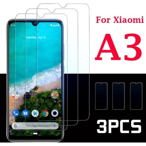 1 to 3 pcs MiCC9E tempered glass on for Xiaomi Mi A3 / CC9E screen protector MiA3 XiaomiA3 XiaomiCC9E protective glas Armored 3a